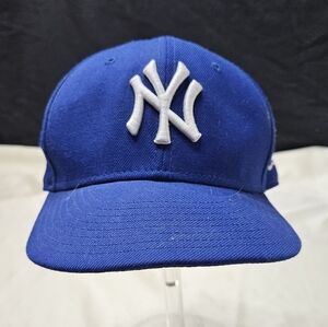 New York Yankees MLB Authentic New Era 59FIFTY Fitted Cap HAT ROYAL BLUE WHITE